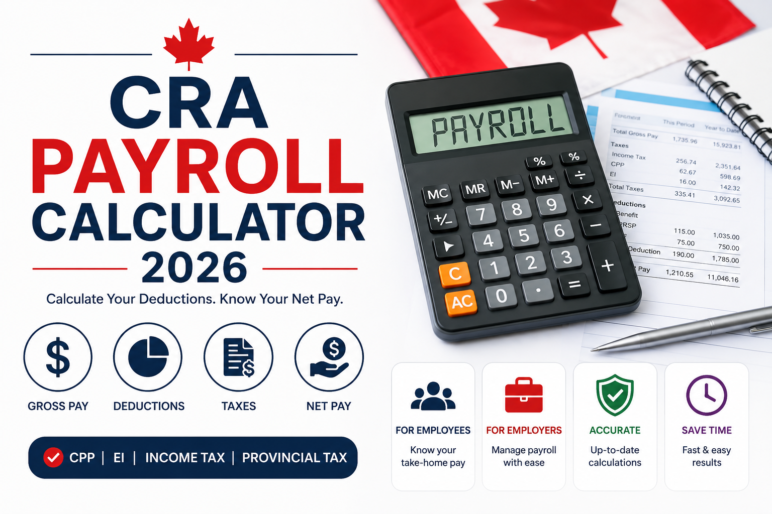 CRA Payroll Calculator 2026