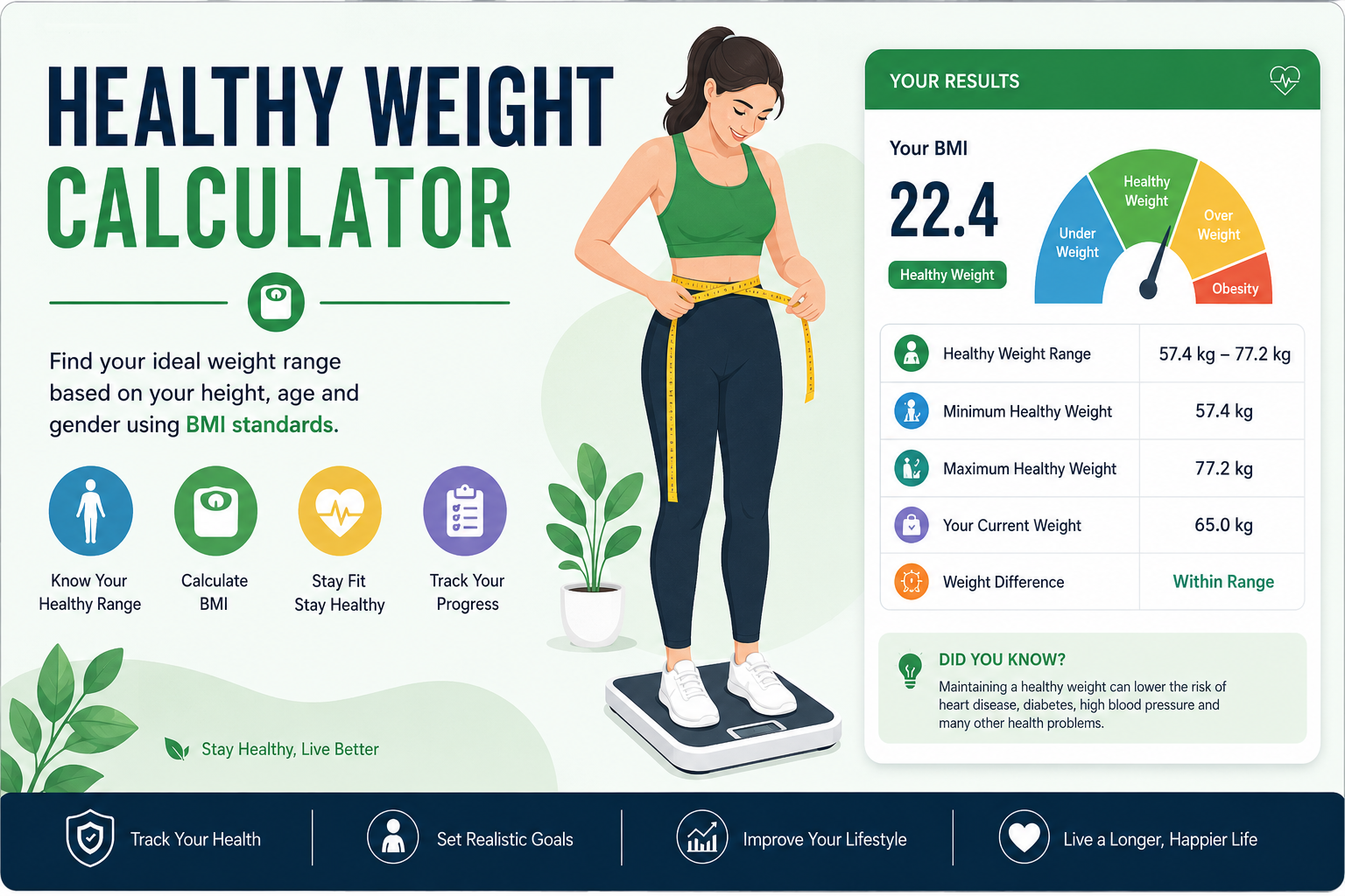 Healthy Weight and BMI Calculator Guide